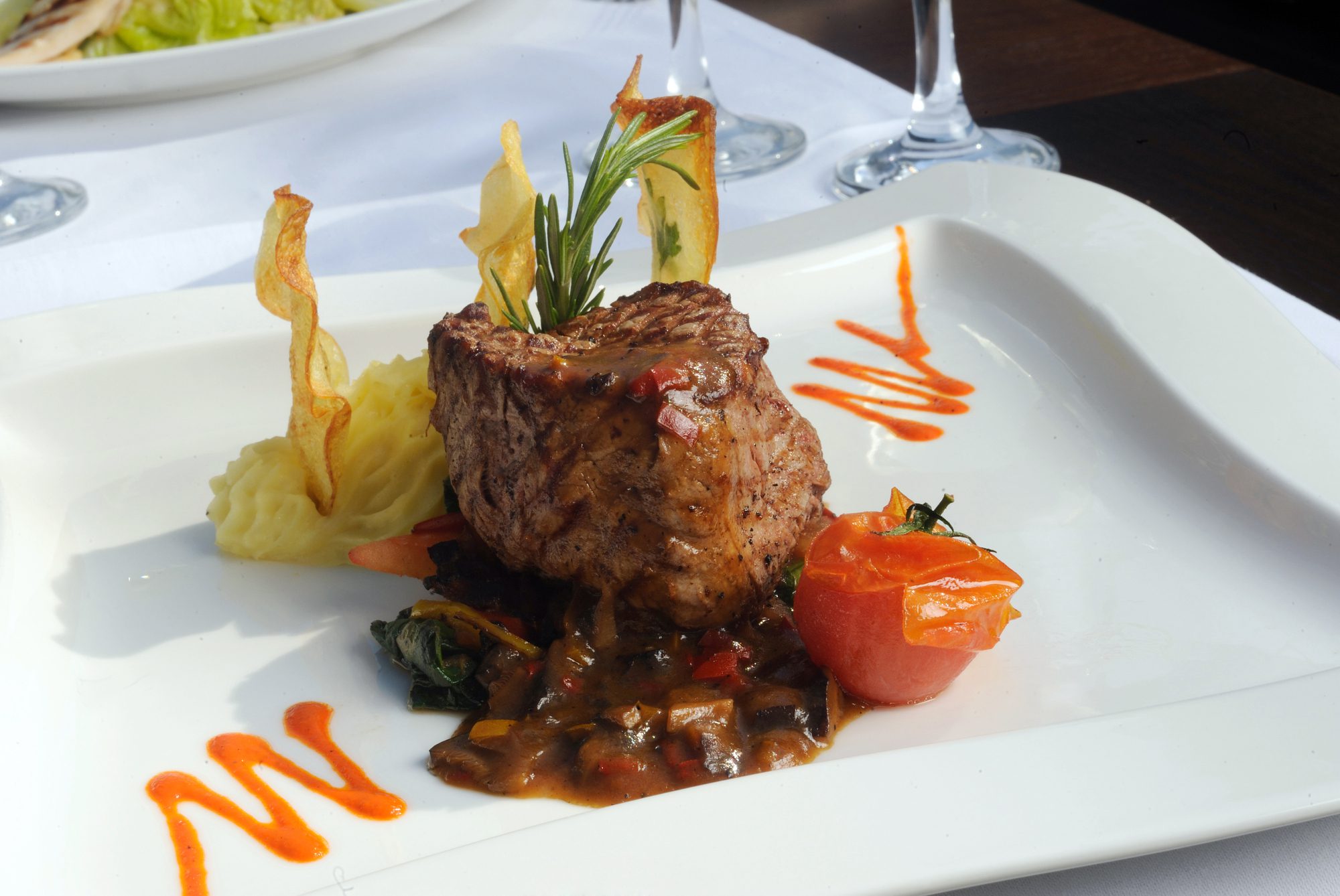 A Plate of Food on a Table